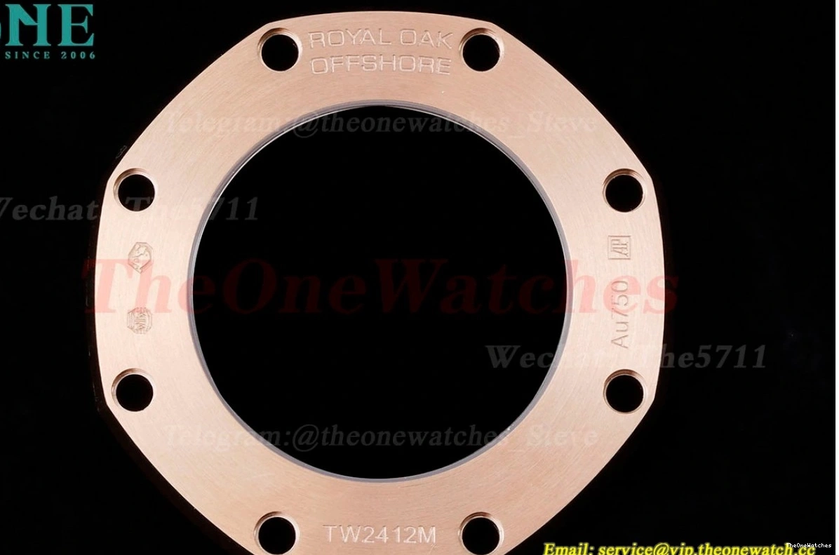 Gold 42mm Blue Oak Royal Offshore APF A7750 RG RG 0303